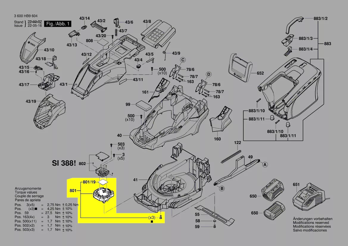 Moteur réf. 1 607 000 E85 Bosch